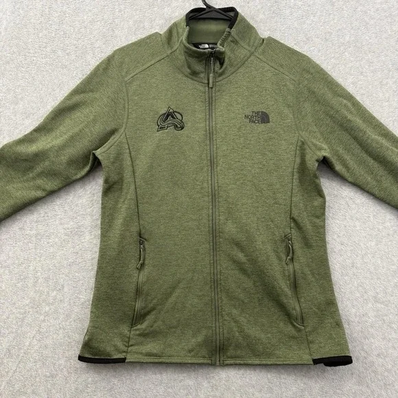 The North Face Jacket Women L Green Skyline Colorado Avalanche Full-Zip Fleece - Picture 4 of 9